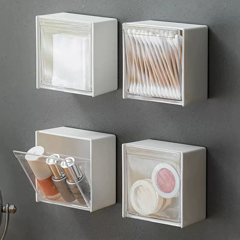 Wall-Mounted Cotton Pad Organizer