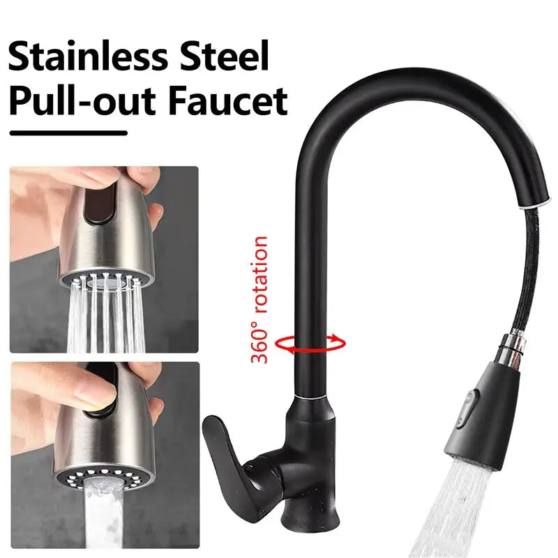 Pull-Out Stainless Steel Faucet