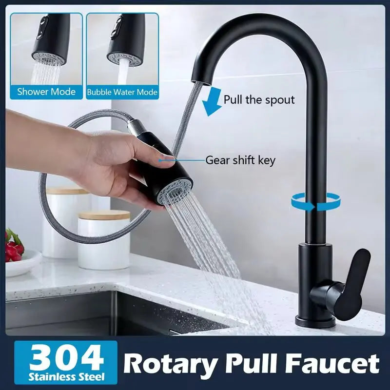 Pull-Out Stainless Steel Faucet